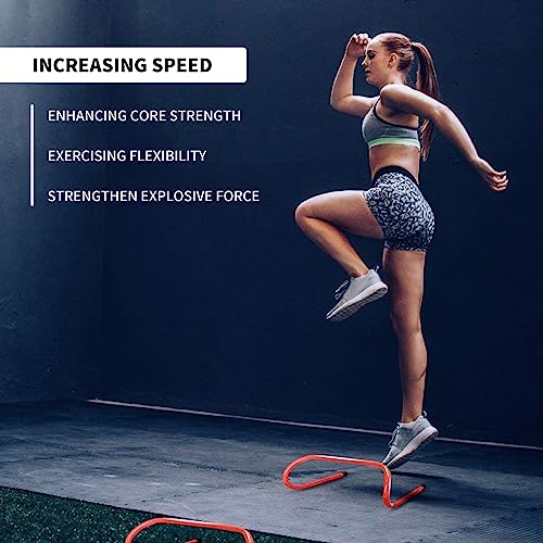 ASENVER 12 Hurdles Training Speed Agility Training Durable with 10 Marker Cone