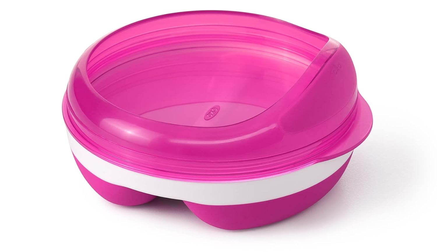 OXO Tot Divided Feeding Dish with Removable Ring Pink
