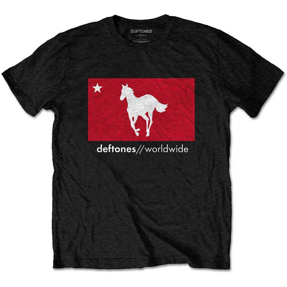 Deftones Star & Pony Official Tee T-Shirt Mens Unisex (Small) Black