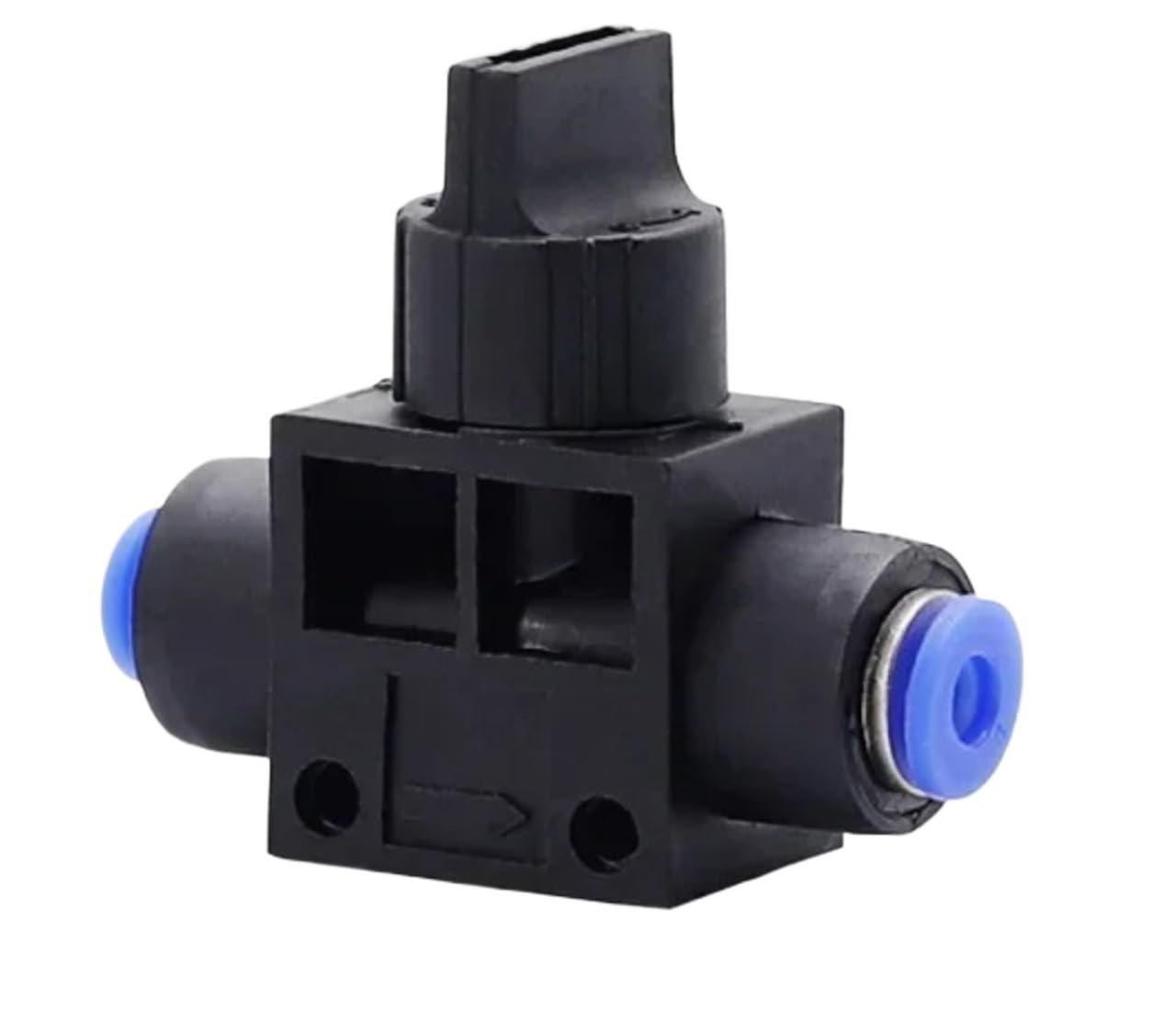 10 válvulas manuales de aire HVFF de 4 a 12 mm, conector neumático de junta rápida(HVFF-6,50 Pcs)