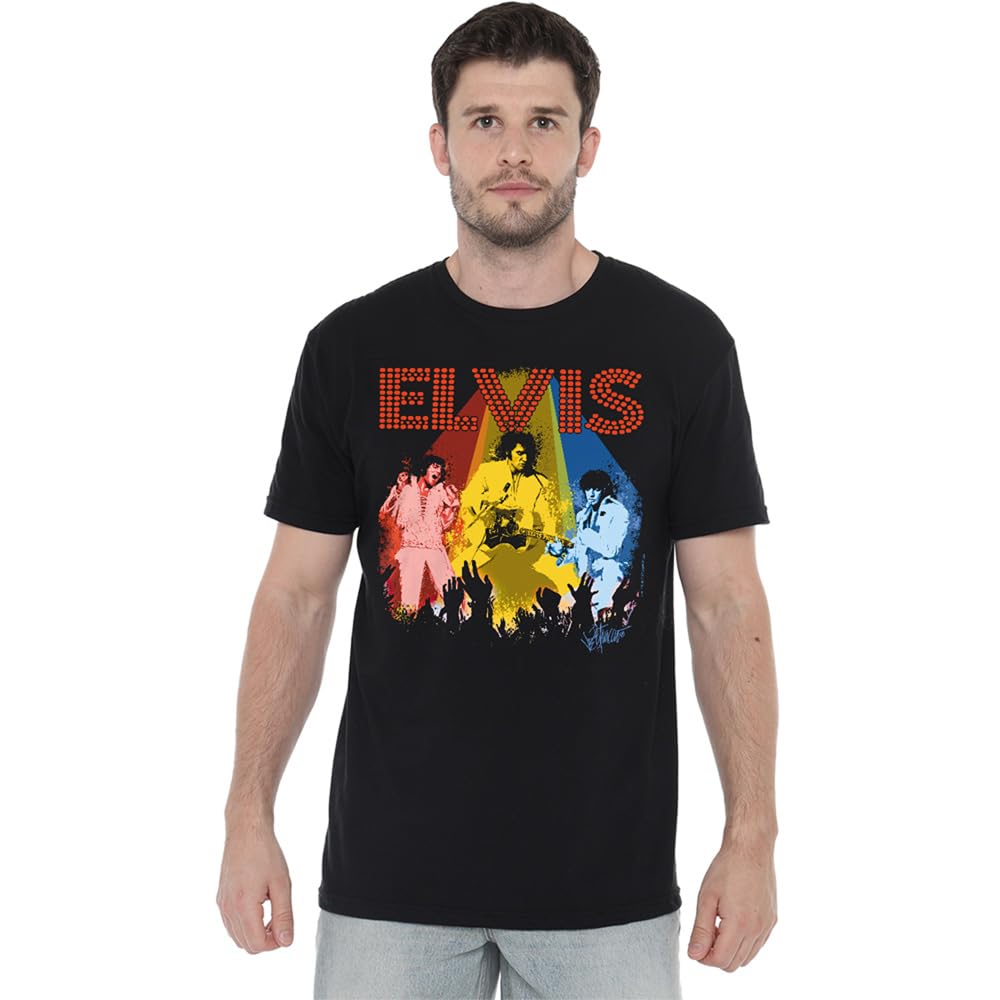 Elvis Presley Vegas Remembered Unisex T Shirt, Black, XX-Large
