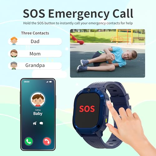 Kids Watch with GPS Tracker Blue4