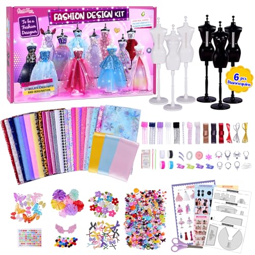 ONE TO FOUR 800+Pcs - Fashion Designer Kit for Girls with 6...
