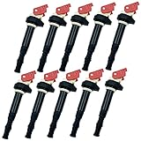 10PCS ARKAUTO HIGH PERFORMANCE ENERGY RED TOP IGNITION COIL 12137835108 12137841556 UF572 UF-572 C16