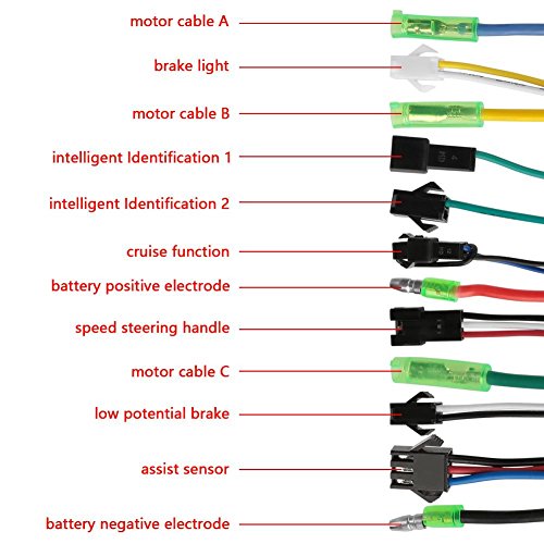 VGEBY1 Motor Controller, 36V / 48V 350W Controller Senza spazzole con dissipazione del Calore per Scooter Elettrico per Biciclette elettriche