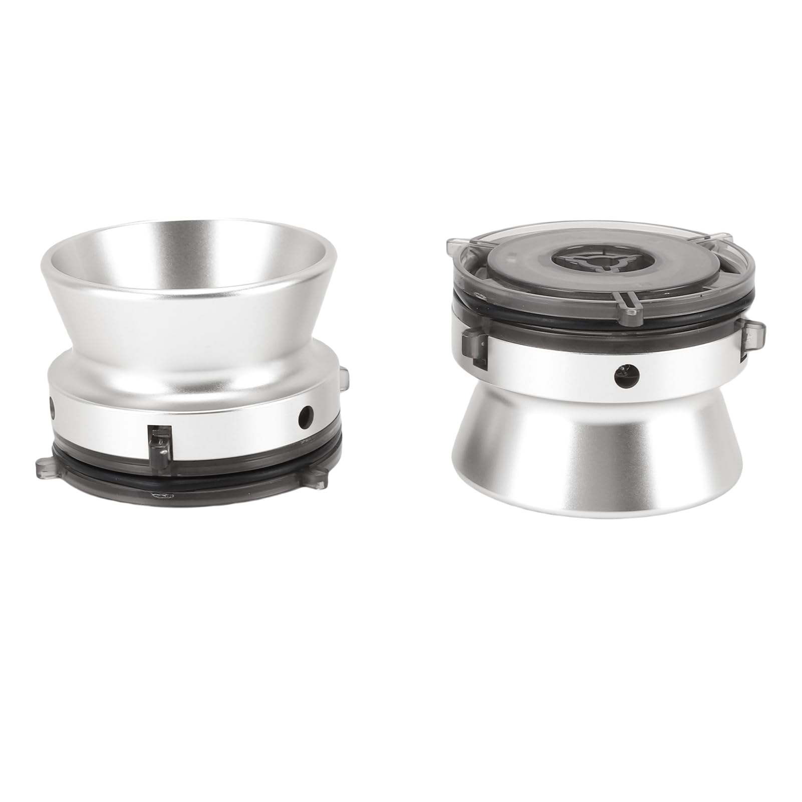 FILFEEL Adaptadores de Buje NAB/Dispositivo de Carga Universal de 4 Pulgadas y 10 Pulgadas para Grabadora de Cinta de Carrete a Carrete - Adaptador de Buje de Aleación de Aluminio Bloqueable