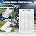 Achiwish Football clipboard for Coaches, Premium Football White Board for Coaches, Waterproof Football Dry Erase Board for Coaches, Double-Sided Football clipboard with Tactics Field & Lineup Planner