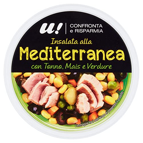 U! Confronta & Risparmia Insalata Mediterranea con Tonno, Mais e Verdure, 160g