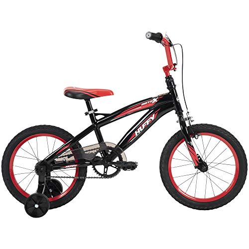 Huffy Moto X 16 Inch Kid’s Bike With Training Wheels, Quick Connect Assembly, Black #TOP2