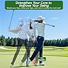 Golf Swing Speed Trainer, Golf Grip Trainer for Warm Up and Click Stick Tempo, Golf Swing Training Aid for Right Handed Golfers, Improves Flexibility, Balance & Swing Rhythm, Indoor & Outdoor Use