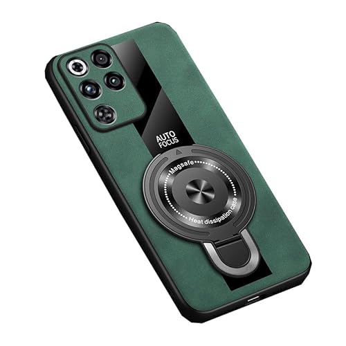 Nubia RedMagic 10s/Pro/+ �݊��̃X�}�z�P�[�X�A�����^�ϏՌ����C�z���X�^���h�t���r��ی�J�o�[�i�j���p�j (�O���[��, Nubia RedMagic 10s/Pro/+)