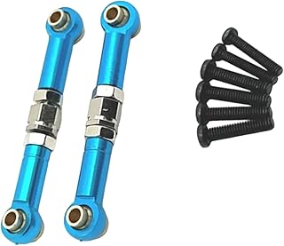 YUPEIUKLI Varilla de tracción Ajustable con varillaje de dirección de aleación de Aluminio Kits de Modelos de Accesorios de Coche de Control Remoto 1/14 14209 14210