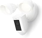 Ring Floodlight Cam Wired Plus (newest model), Outdoor home or business security with motion-activated 1080p HD video and floodlights, White