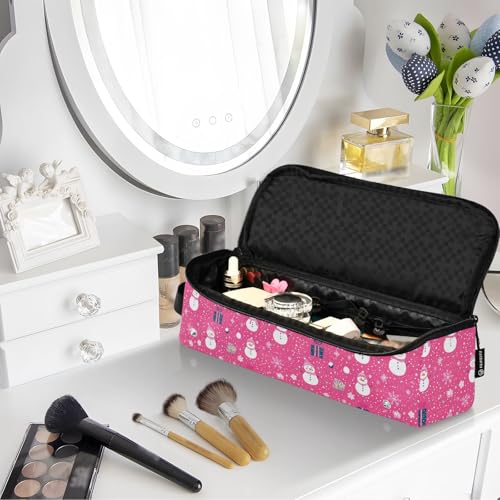Bolsa de viaje resistente al calor con colchoneta para planchas y rizadores de cabello, organizador portátil miniatura 7