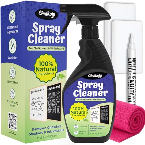Chalkola Chalkboard & Whiteboard Cleaner Spray Kit (500ml) | 100%