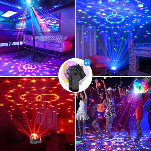 Image of Party Lights with Remote Control | DJ Lighting Disco Ball Light | Strobe Lamp for Dance Parties, Birthdays, Christmas & Halloween Decorations