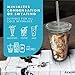 Simple Green Solutions - Acrylic Double Wall Cup for Cold Drinks, Reusable Cups with Lids and Straws, Insulated Plastic Tumblers with Lids and Straw, Acrylic Tumblers, 16 oz Capacity, Smoke