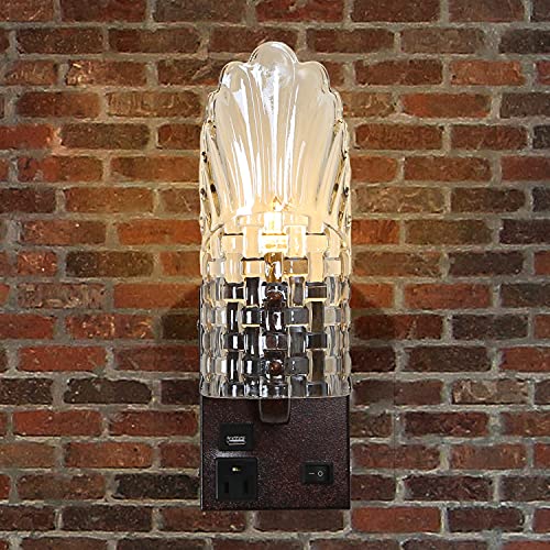 80% Off Discount Pattern Glass Wall Lamp Plug in Vintage Retro Wall Sconces Plug in Vanity Light Fixture Off/On with USB Wall Lighting for Bedroom, Living Room, Hallways, Bathroom, Kitchen 80% Off Discount Pattern Glass Wall Lamp Plug in Vintage Retro Wall Sconces Plug in Vanity Light Fixture Off/On with USB Wall Lighting for Bedroom, Living Room, Hallways, Bathroom, Kitchen