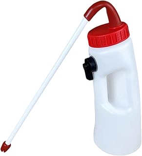Calf Feeder Calf Drinker with Hose System with Handle Cow Milk Bottle for Breeding Calves Nursing Cup with Adjustable Valve for Calves, 2.5L