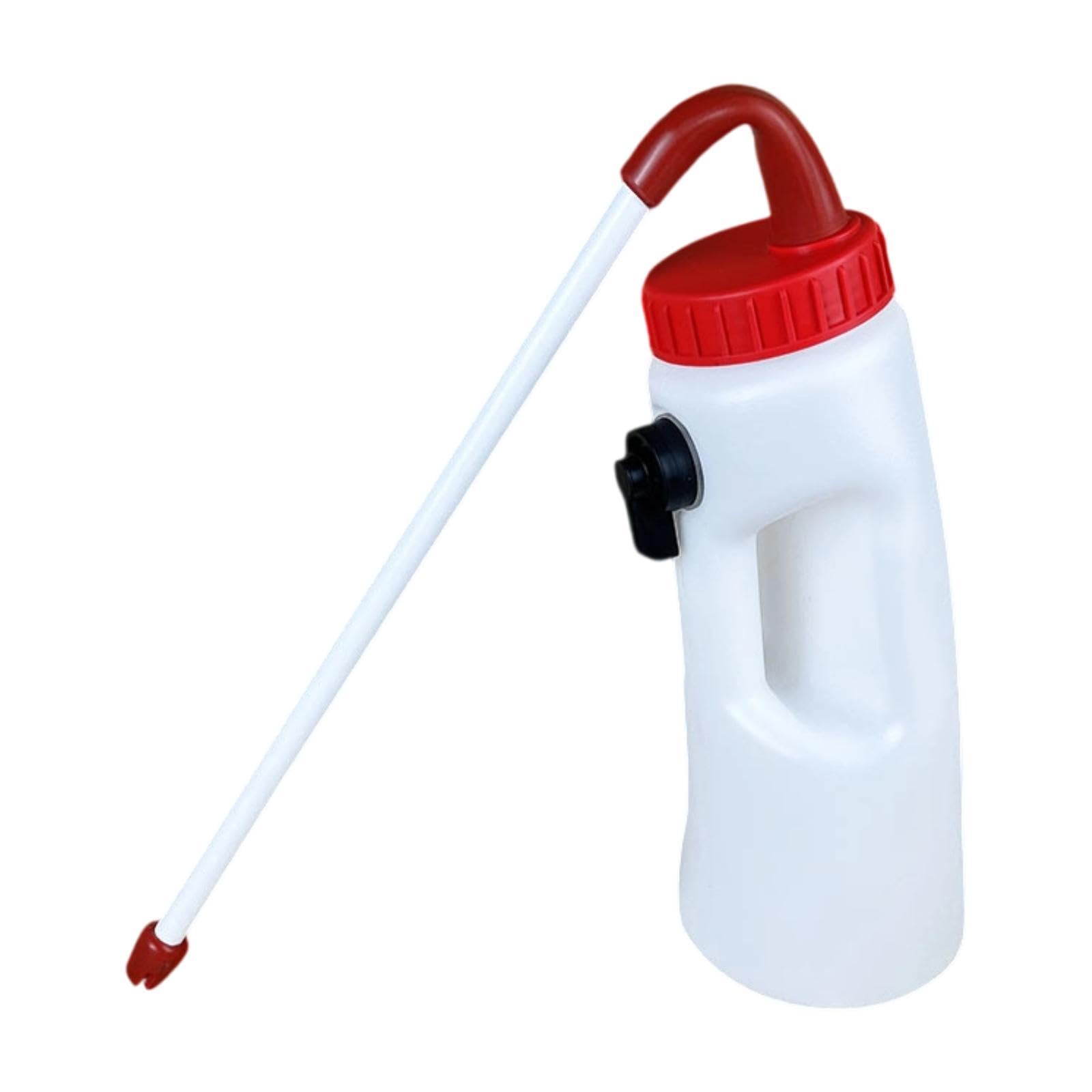 Milageto Kälberfütterer mit Griff für Nutztiere, landwirtschaftliche Geräte, Milchflaschenbecher, Kälber-Stillflasche für Vieh, Lämmer, Bullen, Kühe, 2.5l