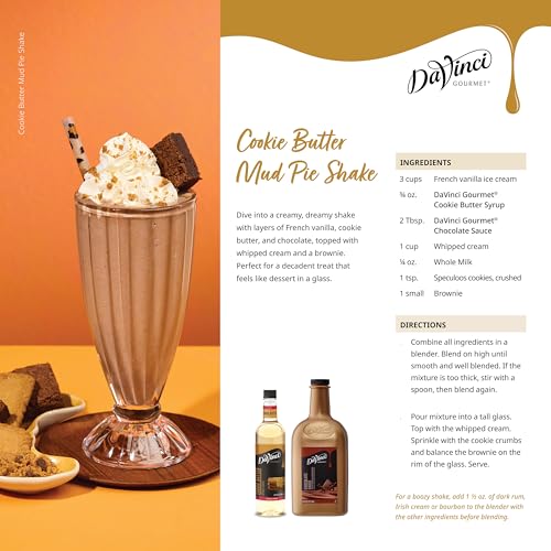 Image of DaVinci Gourmet Cookie Butter Syrup, 25.4 Fluid Ounces (Pack of 4)