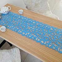 Atyhao Runner Da Tavolo In Feltro Traforato Grigio Scuro - Tovaglietta Rettangolare Decorativa Per Matrimoni E Cene