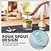 Matcha Whisk Bowl Set, 7PCS All-in-One Japanese Tea Set Includes Matcha Bowl with Spout, Bamboo Whisk (Chasen) with Stand, Scoop, Sifter, Complete Kit for Ceremony, Gift for Matcha Tea Lovers(Blue)