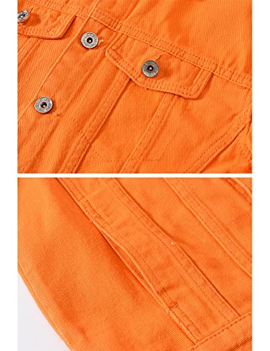 Men's Jean Fancy Color Denim Jacket4