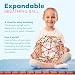 4E's Novelty Expandable Breathing Ball Sphere (4 Pack) Toy for Kids Stress Reliever Fidget Toys for Yoga Anxiety Relaxation Expands from 5.6" to 12"