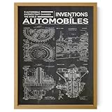 Art mural pédagogique pour écoles d’ingénierie, formations techniques ou ateliers créatifs. Affiche les dates originales de dépôt et les noms des inventeurs. Pour professeurs, élèves, concepteurs et curieux. Éveille la curiosité mécanique.