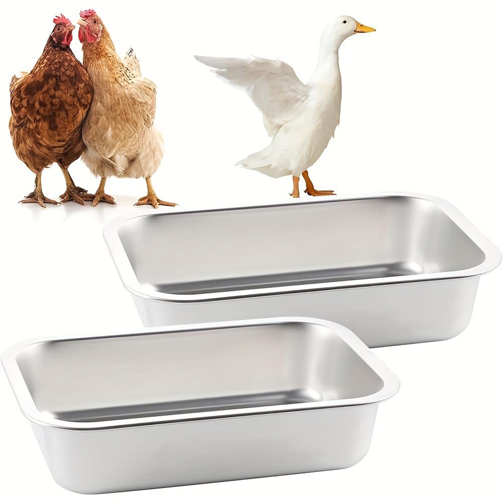 Alimentador de pollo de gran capacidad, equipo de riego de ganado de acero inoxidable para pollos, patos y cerdos, accesorios para gallineros