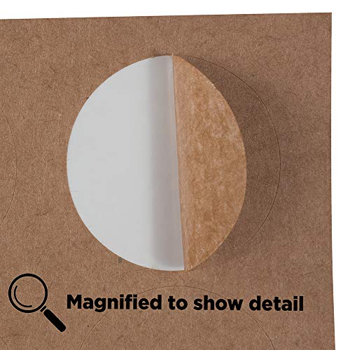 Jam Paper Circle Label Sticker Seals - 1 2/3 Inch Diameter - Brown Kraft - 120 Round Labels/Pack #TOP3