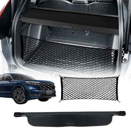 Tesmirror Cargo Cover for Honda CRV - Retractable Trunk Privacy Cover Custom Fit for Honda CR-V 2026 2025 2024 2023 Accessories Durable Water-Repellent Shield Easy Installation