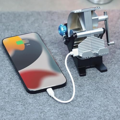 Générateur à manivelle pour téléphone portable multifonction 60 tr/min chargeur secours