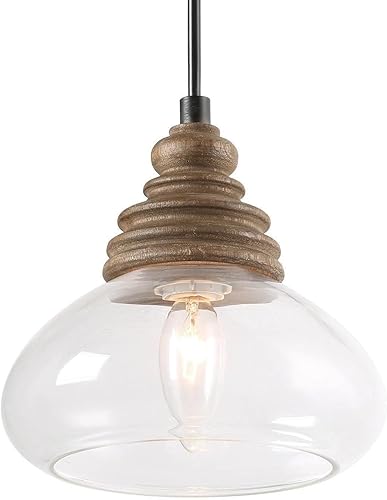 Miniatura 6 de Luces colgantes para isla de cocina, iluminación colgante de cocina sobre la isla con vidrio transparente, modernas lámparas colgantes de vidrio de