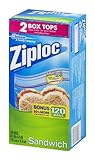 Ziploc Sandwich Bags, Bonus Pack 120 Bags