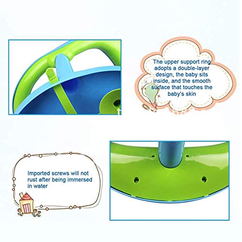 Baby Tub Chair Seat,Baby Bath Seat for Tub Sit Up,Baby Shower Chair,Newborn Baby Bath Seat,Infant Cute Bathtub Support,with Backrest Support and Suction Cups Tub Seats for Babies (Blue)