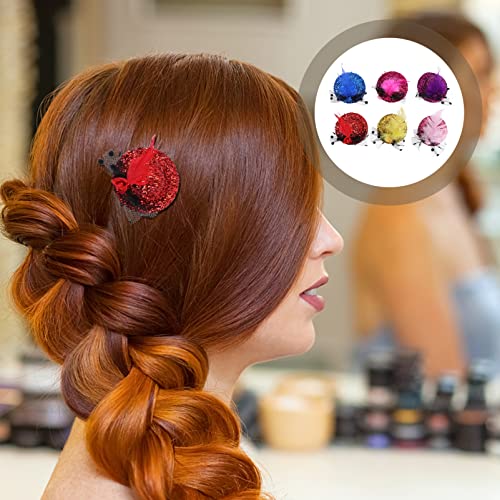 Beaupretty 36 Pcs Women's Hairpin Hat Color Veil For Wedding Mesh Barrette Dressassorted Fascinator Flower Fancy Clip Gothic Top Assorted Clips Hair Party Mini #TOP5
