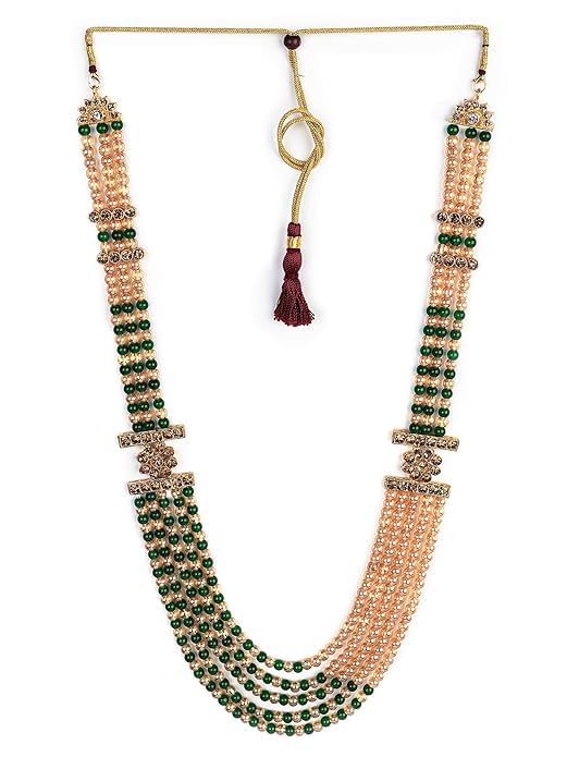 PIHU CREATION Dulhe Ki moti mala,Five Layered Design,Pearl for Marriage,Traditional Mala (GREEN) (B0DG2TP7G9) Amazon Price History, Amazon Price Tracker