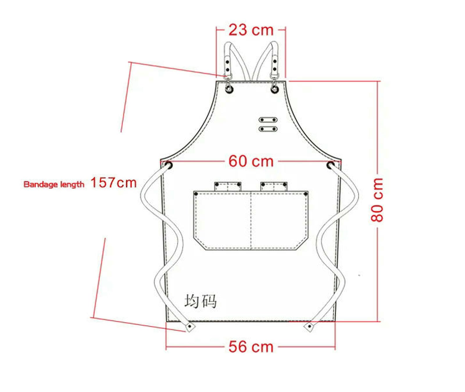 Grembiule da Giardinaggio Duty Canvas Barista Chef Ristorante Uomo Cuoio Giardino BBQ Griglia Grembiuli Parrucchiere con Tasche Attrezzate-Verde