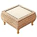 SADSA Tabouret Bas Table Basse en rotin de Style Japonais en Baie et Tabouret Table Basse de Jardin Table Basse en Paille de Balcon