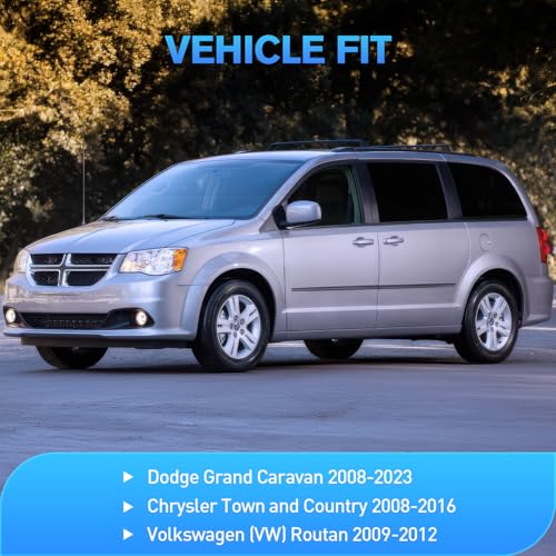 Image of Nilight in-Channel Window Visors for Dodge Grand Caravan 2008-2023, 4PCS