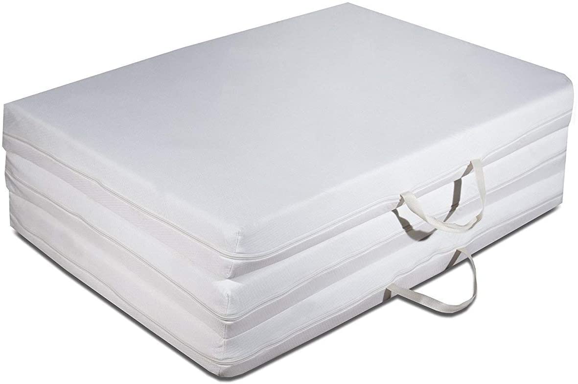 Materasso Pieghevole 97x200cm - Futon 3in1 Pouf Letto Singolo, Anallergico, Made In Italy - Foto 12