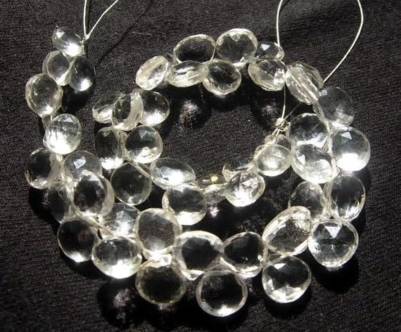 Cristal de roche LKBEADS briolettes cœur quartz naturel pour créer un cadeau unique