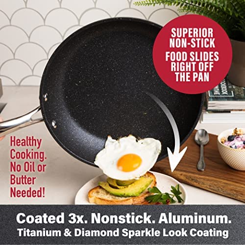 Granitestone Original 10 Piece Nonstick Cookware Set, Scratch-Resistant, Granite-Coated, Dishwasher And Oven-Safe Kitchenware, Pfoa-Free Pots And Pans As Seen On Tv #TOP7