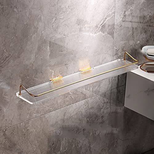 Portaoggetti da parete per doccia, 50 cm, mensola da bagno e portasciugamani, versatile per cosmetici, asciugamani e accessori da cucina, organizer salvaspazio per vasca da bagno