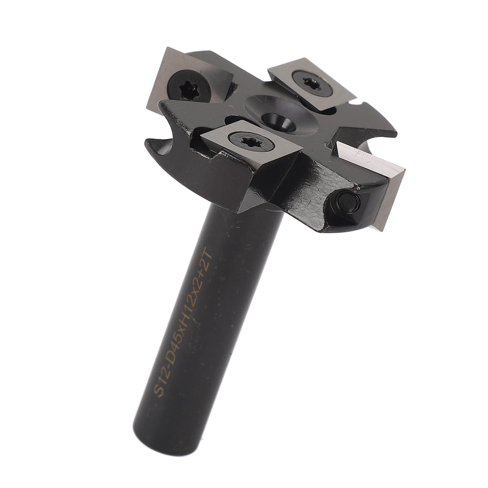 Generic Spoilboard Frez do Napawania Trwały 4-ostrzowy Frez do Strugania dla Stolarzy 12mm Trzonek Wkładka z Węglika Spiekanego Frezarki Stołowej CNC
