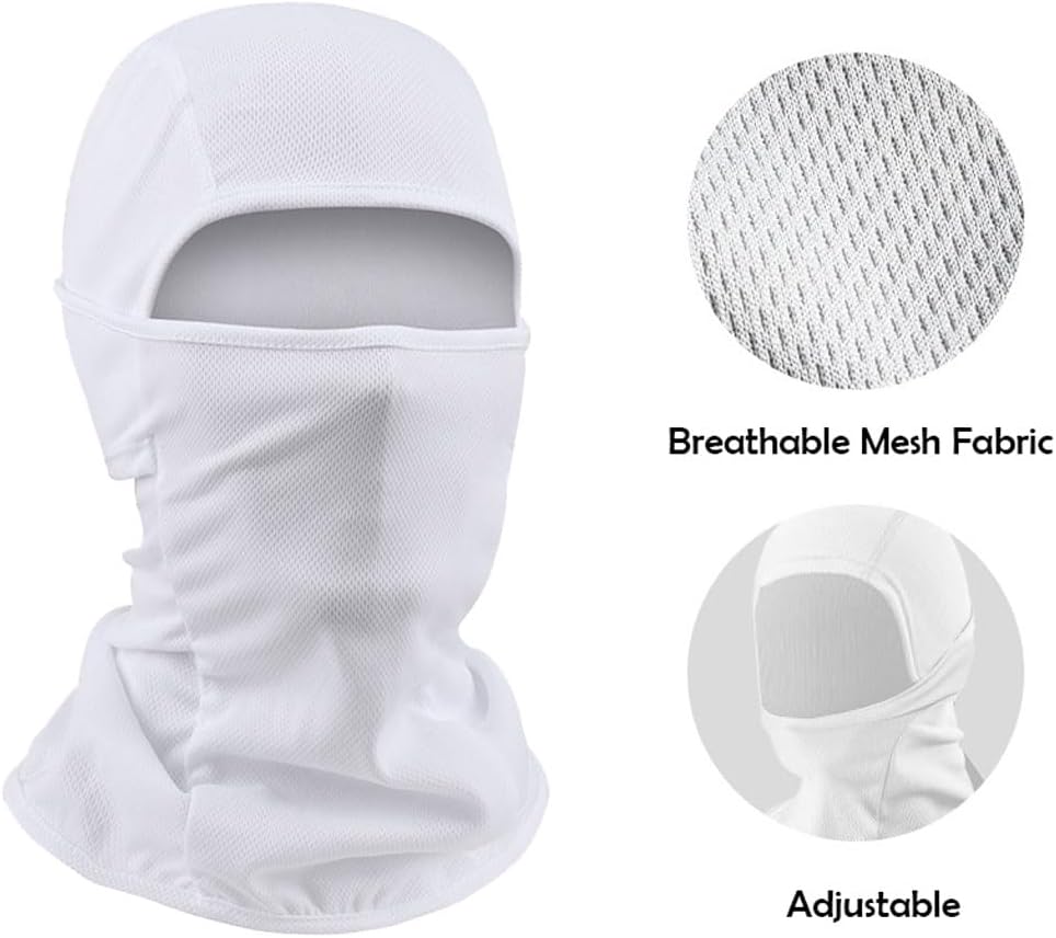 Balaclava Ski Mask 3 Pack Motorcycle Face Mask Shiesty Ski Mask for Men Women Summer Full Face Cover Sun Protection Football