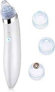 جهاز كهربائي لإزالة الرؤوس السوداء روزكي انتربرايز، أداة شفط لإزالة الرؤوس السوداء وإزالة البثور وتنظيف الوجه للمسام وحب الشباب وجلد الأنف (لون أبيض)