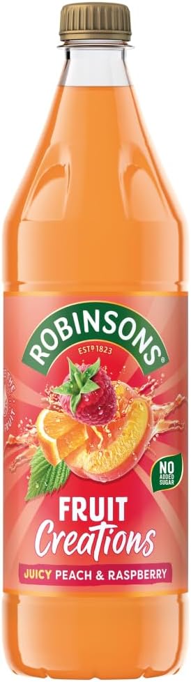 Fruit Creations Peach & Raspberry Squash, 1L